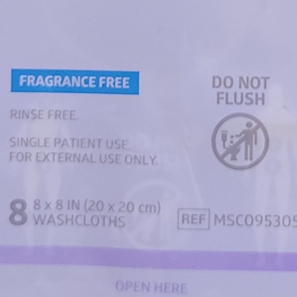 3 Pack Medline ReadyBath 8 Disposable Bathing Cloths For Personal Care! - Picture 4 of 9